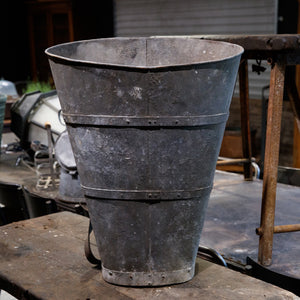 French Zinc Grape Harvest Hod