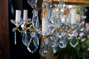 French 1950's Crystal Chandeliers