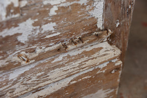 Antique French Entrance Door - White Patina