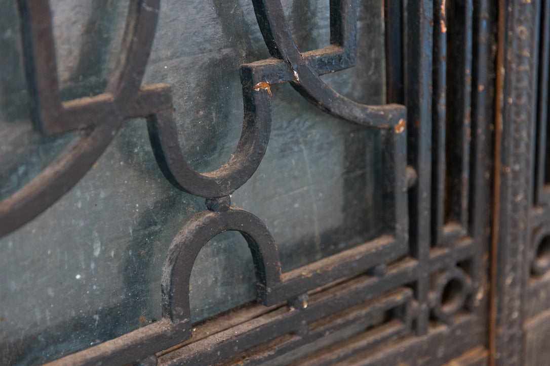Incredible 19th Century French Iron Entrance Doors