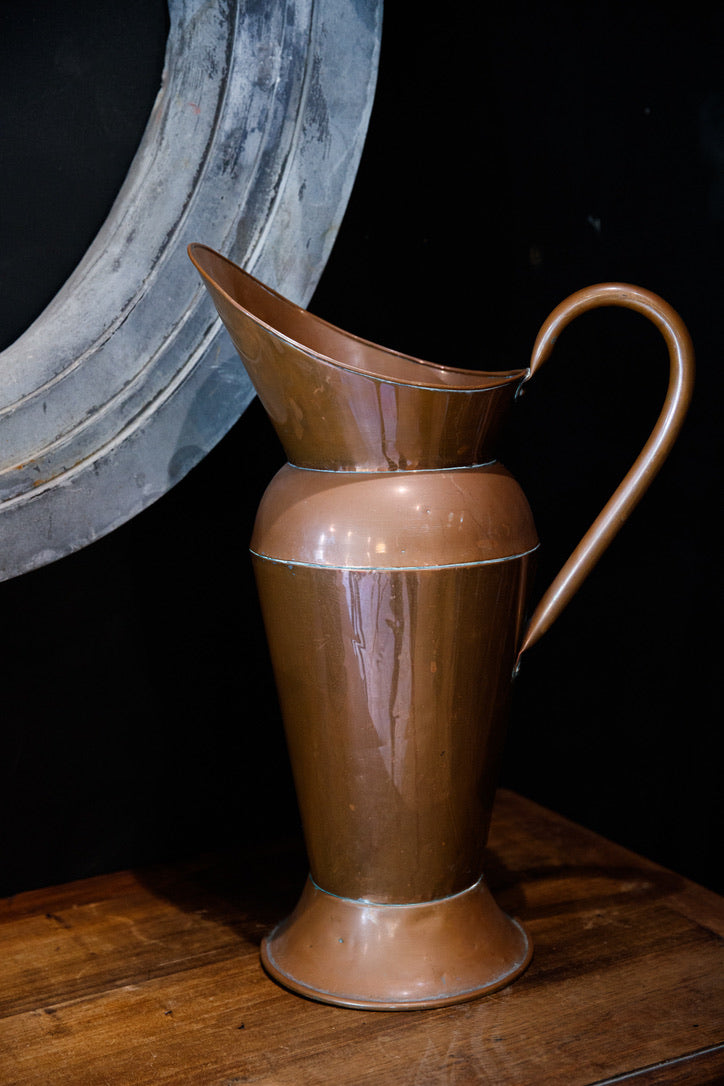 French Vintage Copper Pitchers