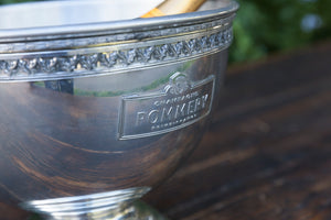 French Champagne Bowl & Plate Pommery
