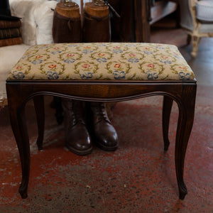 Sweet French Oak Tapestry Stool