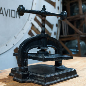 19th Century French Cast Iron Book Press