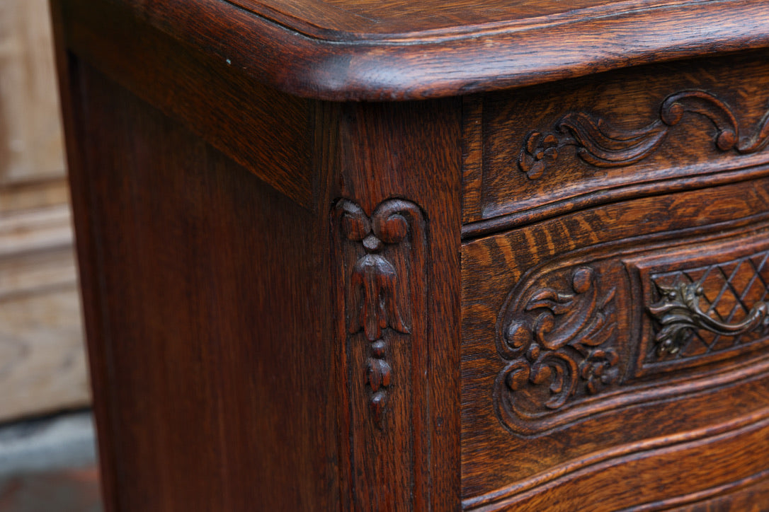 French Oak Chest Of Drawers - Rich Oak