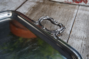Antique French Silver Plated Tray