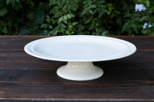 Antique White Porcelain Belgium Cake Plates