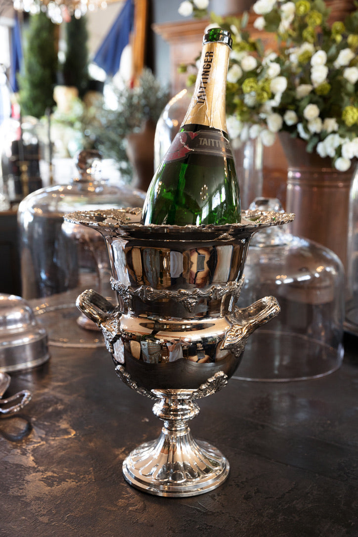 Large English Silver Plated Champagne Bucket
