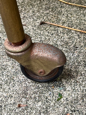 Original French Mid Century Copper & Brass Cocktail Trolley