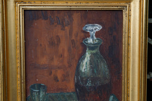 French Oil Still Life On Board