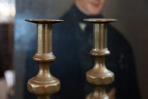 1940's Brass Belgian Candles