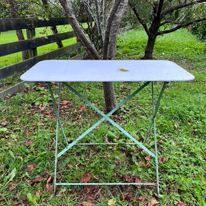French Green Garden Folding Table