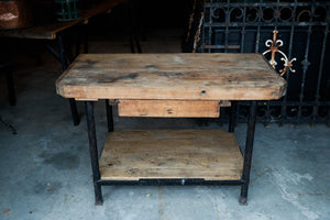 French Industrial Workroom Bench