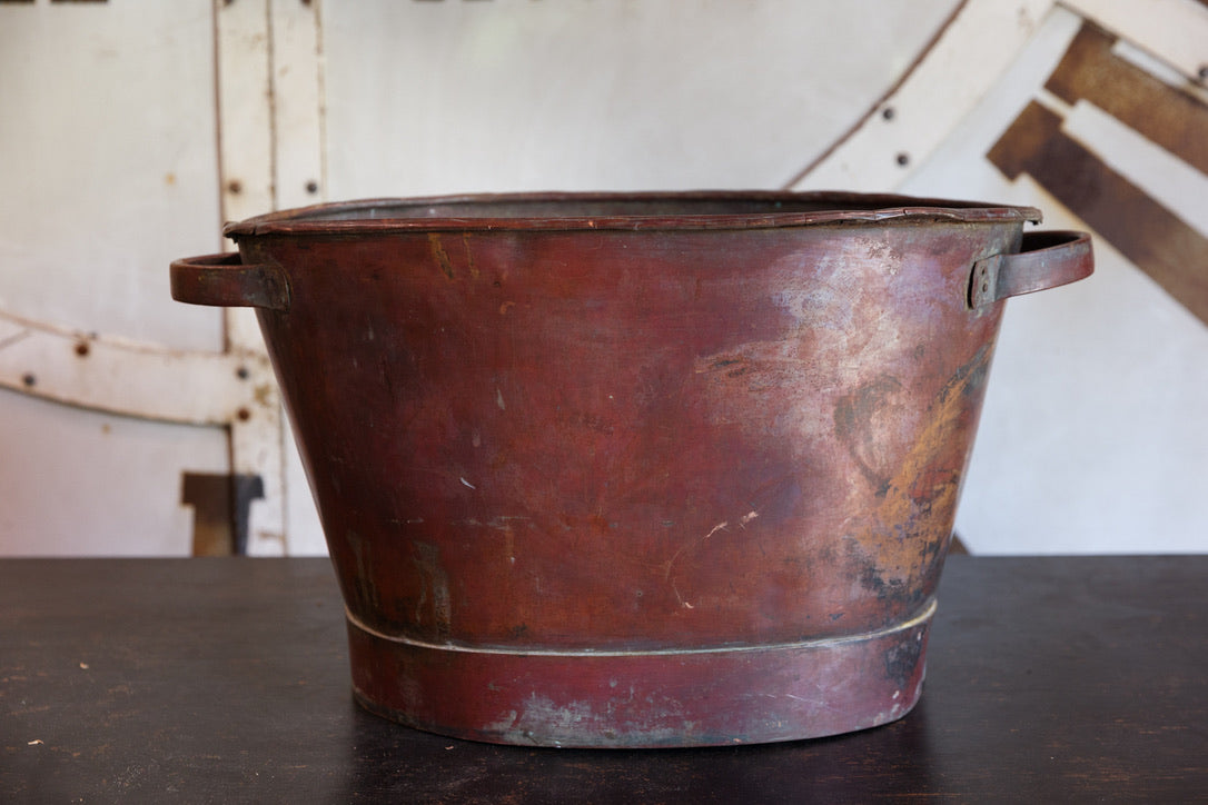 copper plant pots nz Gorgeous Antique French Copper Tub/Planter – French & Sons