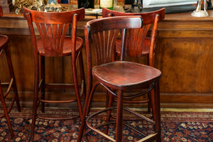 Wooden French Bistro Bar Chairs