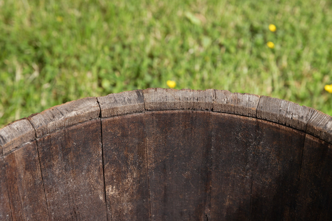 19th Century Wooden Vineyard Barrel