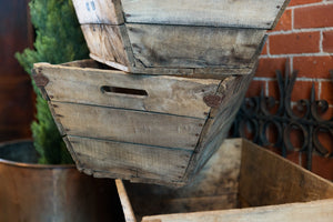 Original French Wooden Grape Harvest Crates