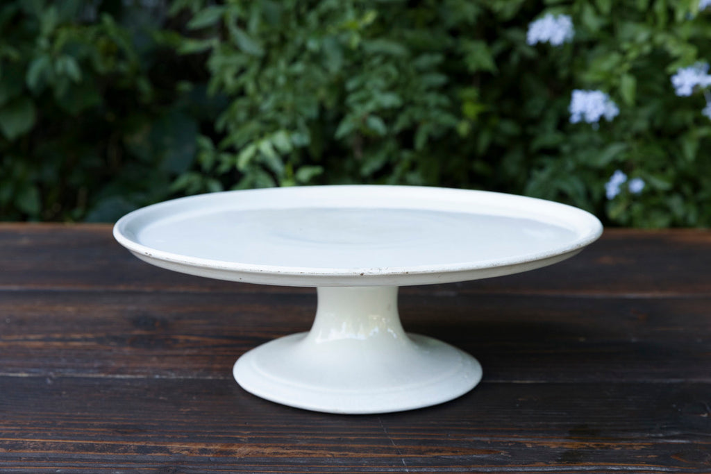 Antique White Porcelain Belgium Cake Plates