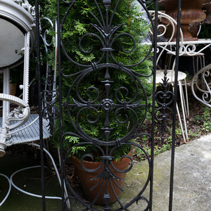 French Cast Iron Balcony/Window Grill - Black