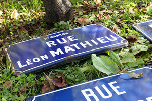 Original French Enamel Street Signs