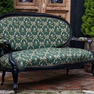 Original Napoleon III Sofa - Green Tapestry