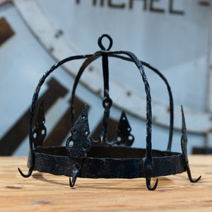 19th Century French Hanging Meat Crown/Game Hook