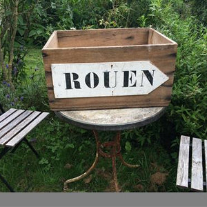 French Crate with Rouen Sign