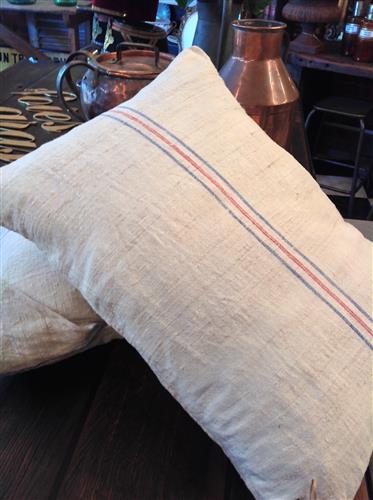 French Grain Sack Cushions