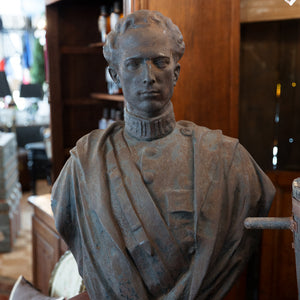 Stunning Iron Statue - 'King Leopald III Of Belgium'