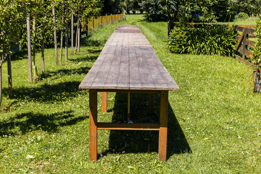 Original French Wooden Grape Harvest Tables