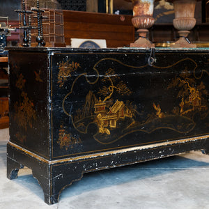 19th Century French Chinoiserie Trunk