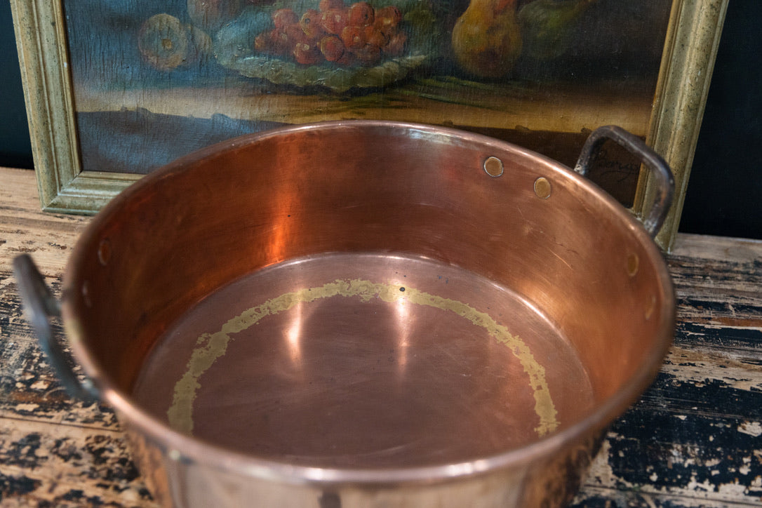 19th Century French Polished Copper Pan - C9