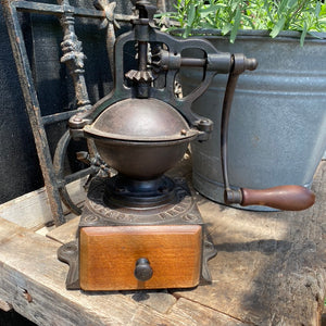 Antique Original French Industrial Peugeot Coffee Grinder