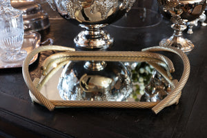 French Mirrored Mid Century Tray