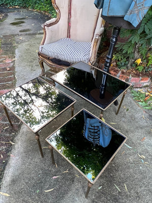 Original French Mid Century Nest Tables