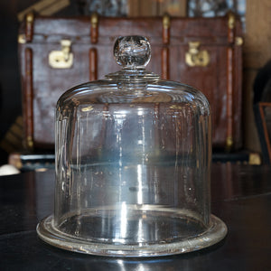 Antique French Patisserie Glass Cloche - C