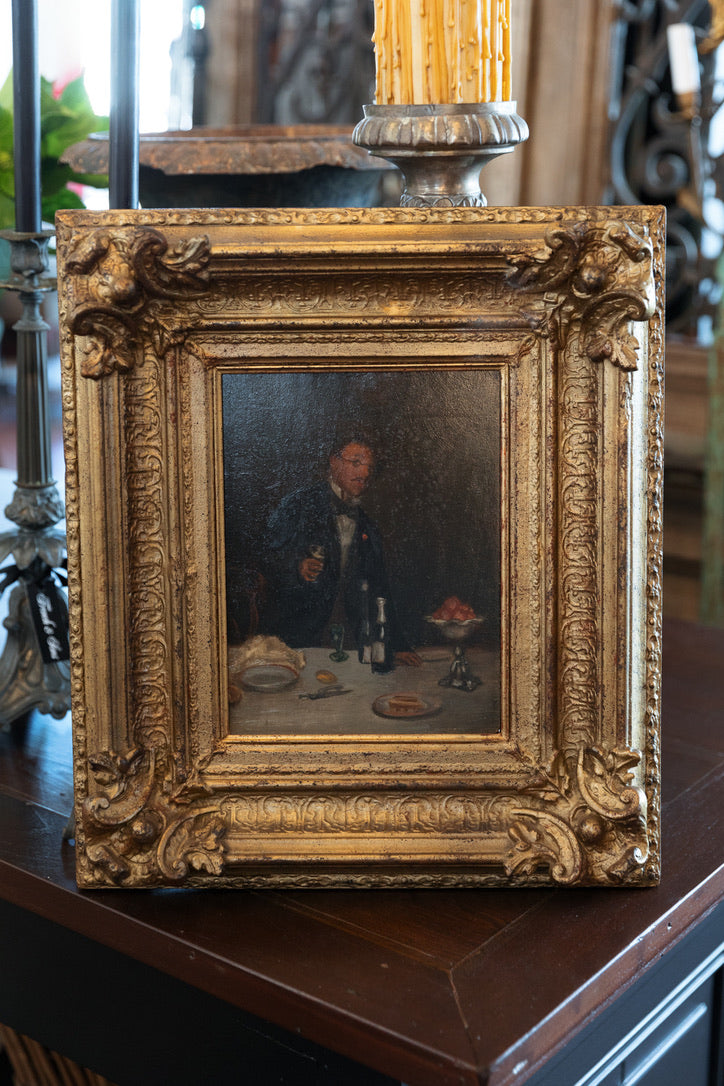 Beautiful French Oil - French Garçon