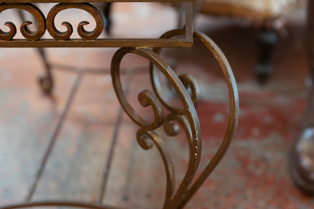 Beautiful Mid Century Italian Iron Coffee Table