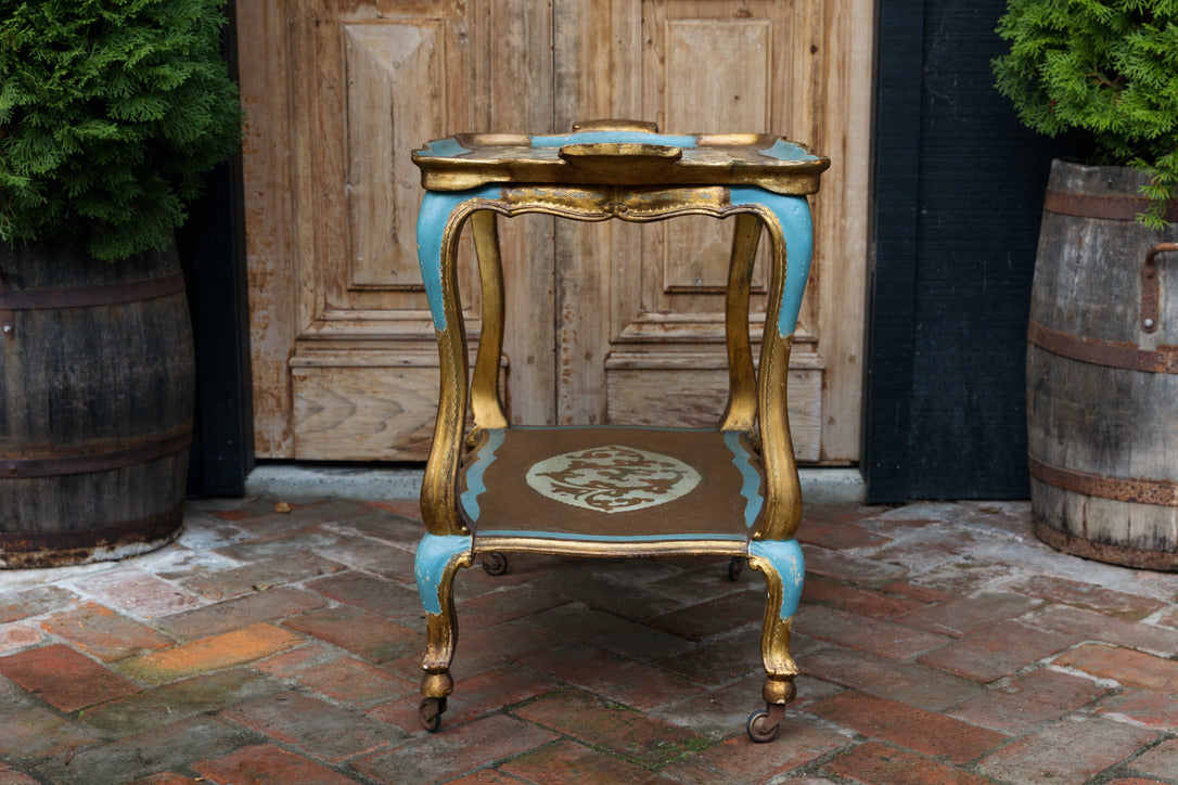 Gorgeous Vintage Italian Florentine Drinks/Tea Trolley