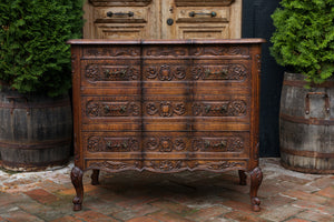 French Oak Chest Of Drawers - Rich Oak