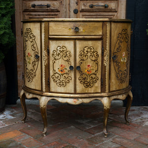 Italian Florentine Demi Lune Dresser