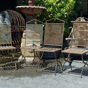 Vintage French Parisian Metal Chairs