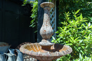 19th Century French Two-Tiered Cast Iron Fountain