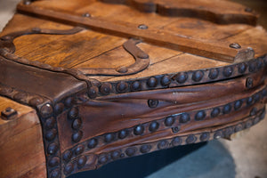French 19th Century Industrial Blacksmiths Bellows Coffee Table