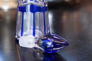 Cobalt Blue Belgian Val St Lambert Decanter