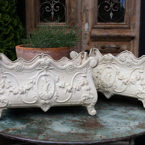 19th Century French Jardineries - Cream Patina
