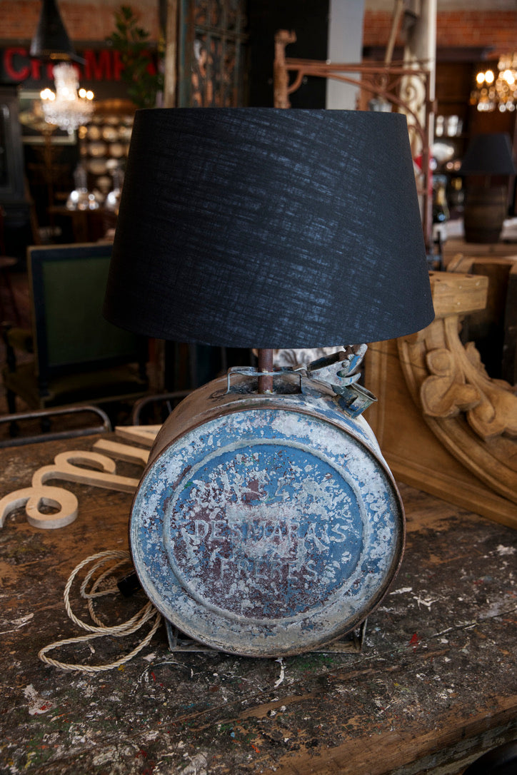Industrial French Petrol Can Lamp