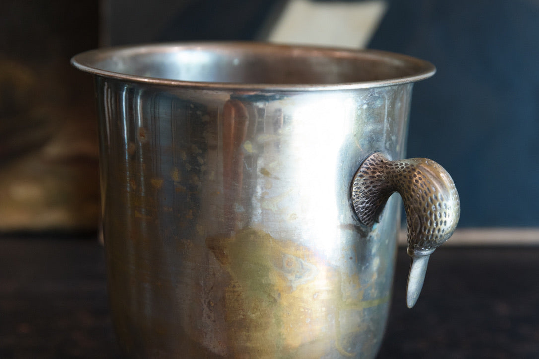 1950's French Champagne Bucket - Duck Handles