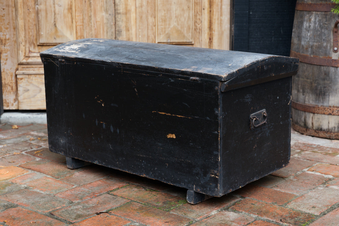 19th Century French Pine Monastery Trunk - No 2