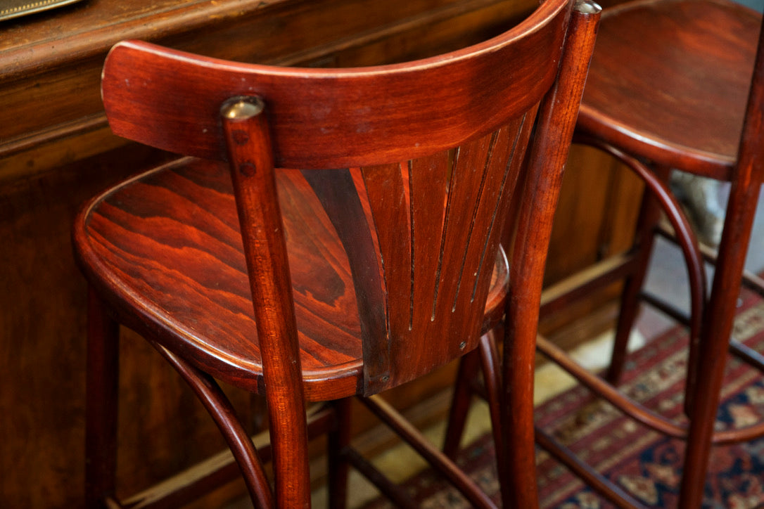 Wooden French Bistro Bar Chairs